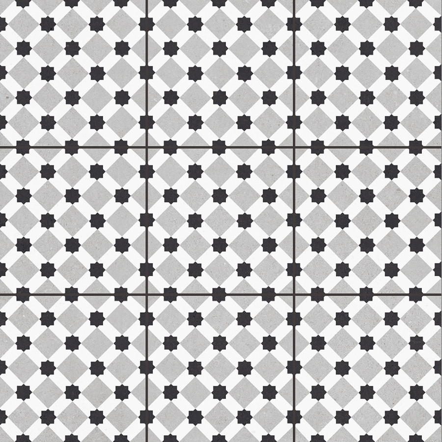 Керамогранит 60x60 8мм Carpets Pre-Cut Rondo Grey Matt матовая Staro