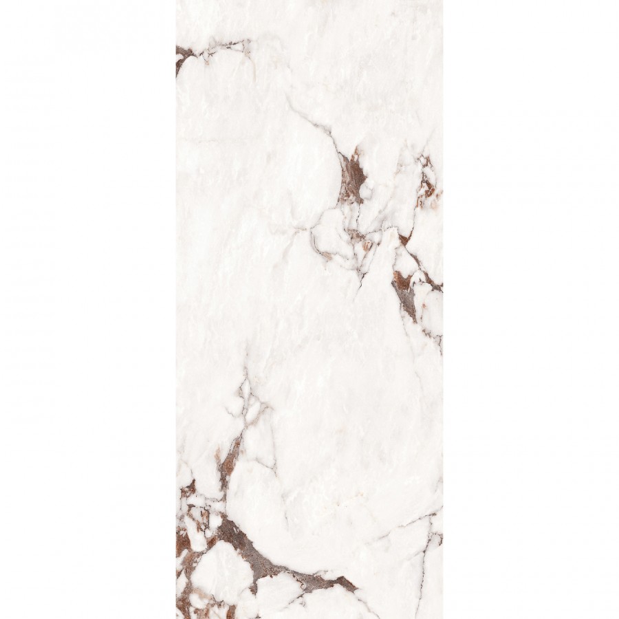 Керамический слэб Polished Arbes White High Glossy полированная зеркальная 278x120 6мм Staroslabs
