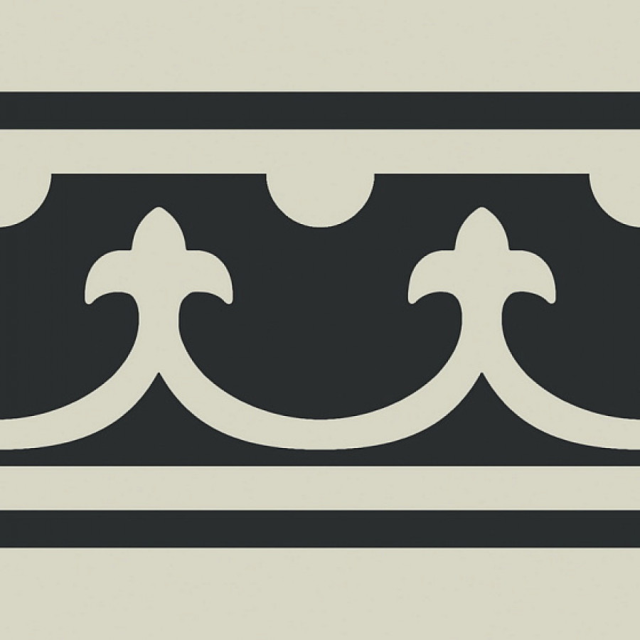 Плитка декор напольная 20x20 Pasion Blanco Cenefa PT02468 Ceramica Ribesalbes