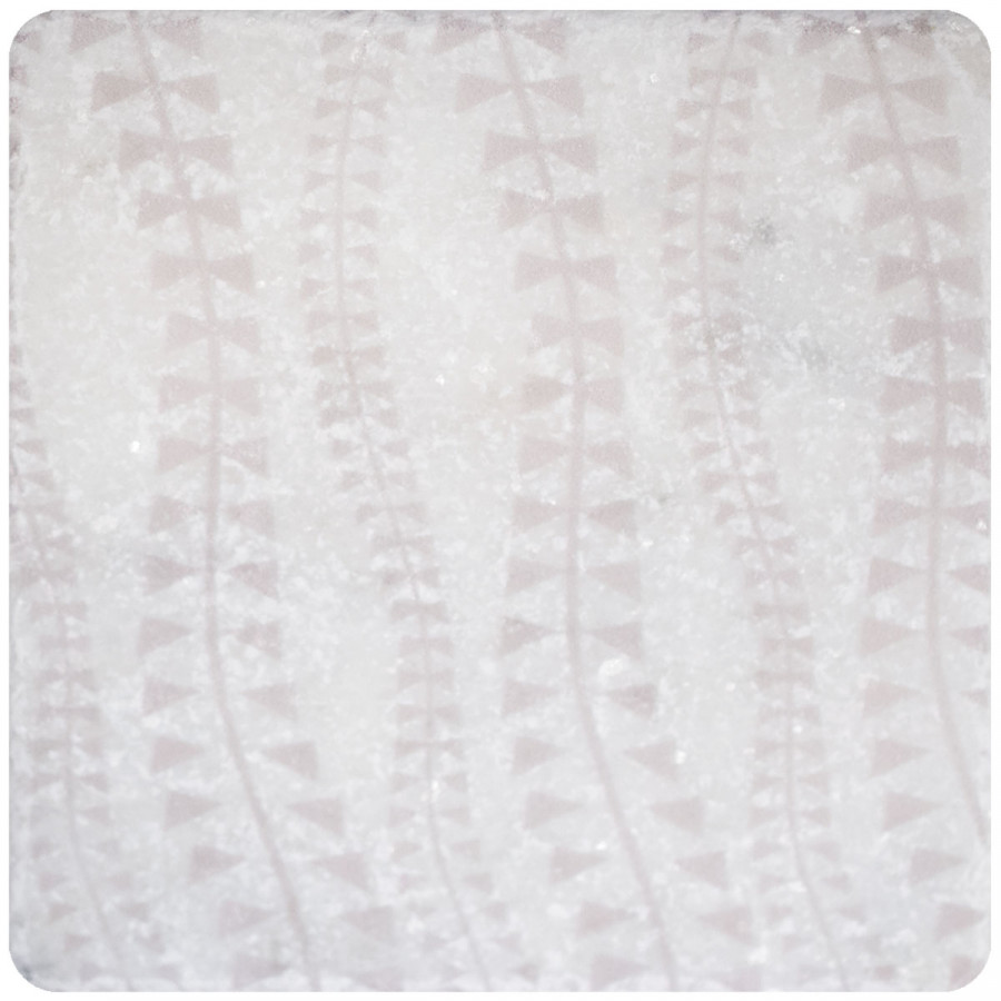 Натуральный мрамор 10x10 10мм Marble White Motif №4 матовая Stone4Home