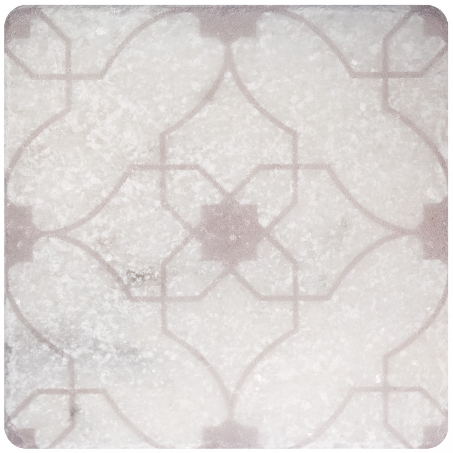 Натуральный мрамор 10x10 10мм Marble White Motif №7 матовая Stone4Home