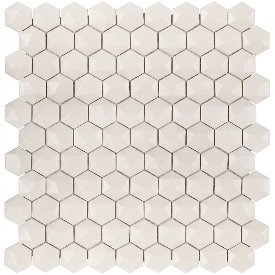Стеклянная мозаика 32x31 4мм Hexagon Matt 904D Honey матовая Vidrepur