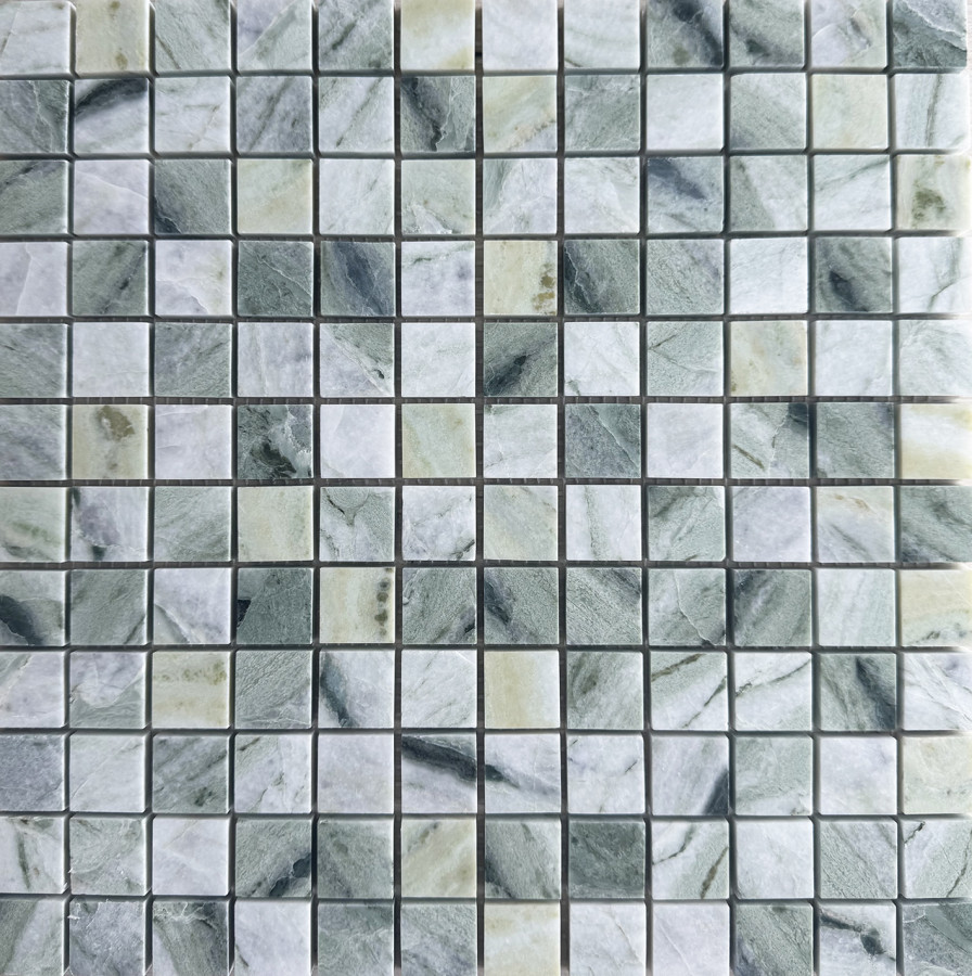 Мозаика 31x31 7мм Classic Green Marble полированная Wild Stone