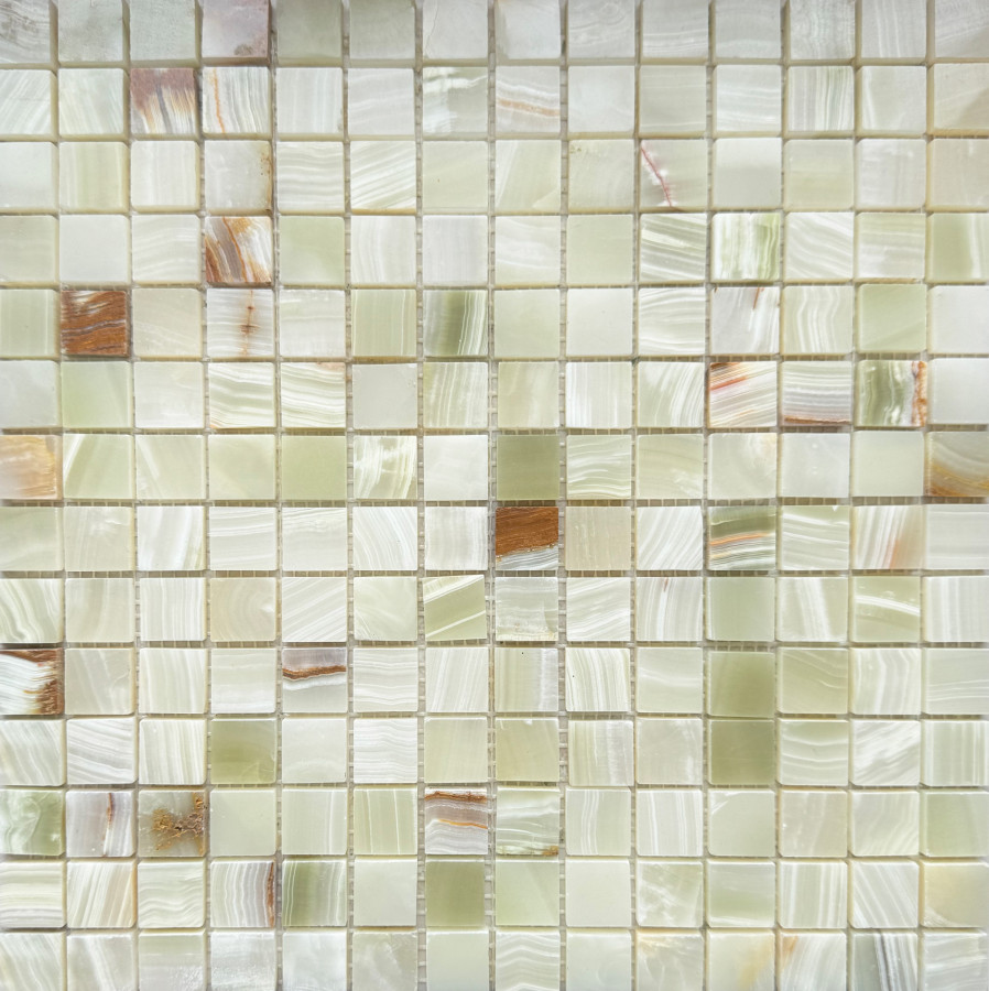 Мозаика 31x31 7мм Classic Green полированная Wild Stone