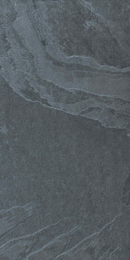 Керамогранит 120x60 Rustino CR NERO CARVING матовая, структурированная, карвинг чёрный Belleza