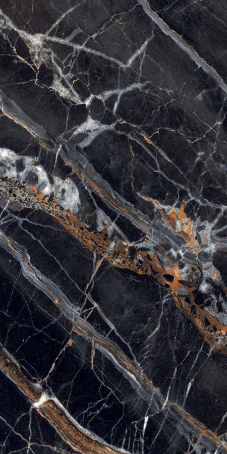 Керамогранит 120x60 Artemis BLACK HIGH GLOSSY глянцевая, полированная чёрный Belleza