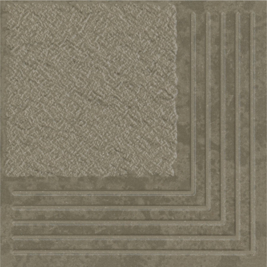 Плитка 30x30 Берген ступени угловые 3У т-бежевый матовая темно-бежевый Керамин