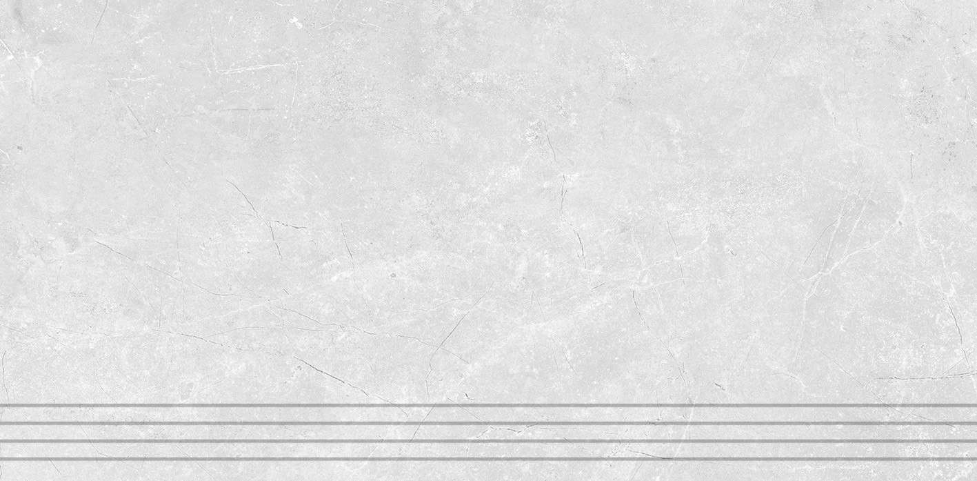 Плитка 60x30 Скальд ступень 7 белый 6шт матовая светло-серый Керамин