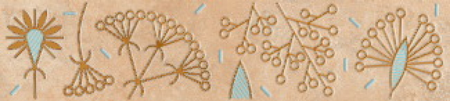 Плитка 28x6 Бирма бордюр 3 матовая бежевый Керамин