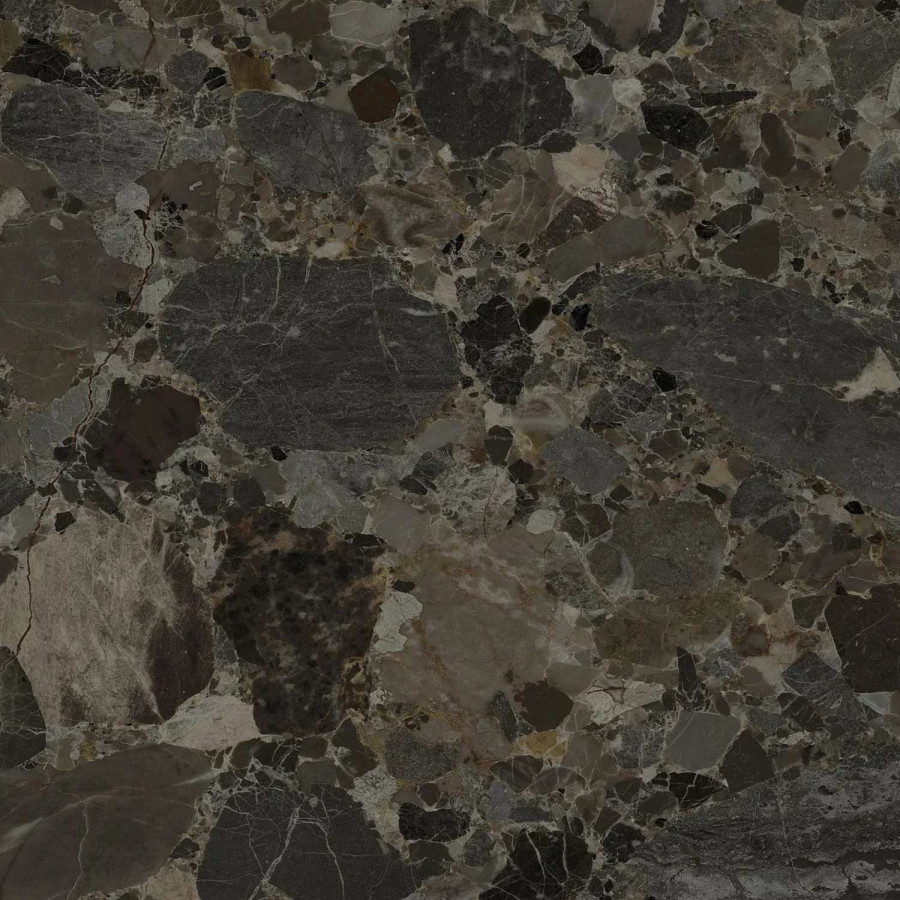 Керамогранит 60x60 Лонгфорд 5 черный матовая чёрный Керамин