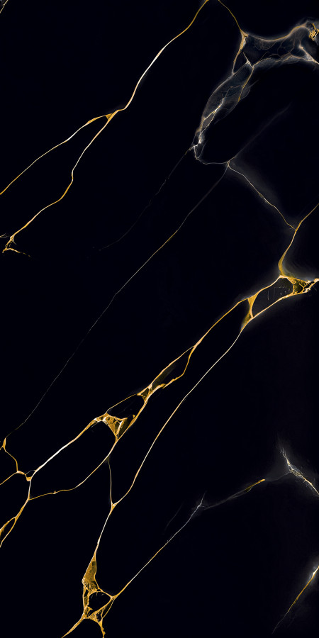 Керамогранит 120x60 9мм Serato Black полированная черный Seratonia