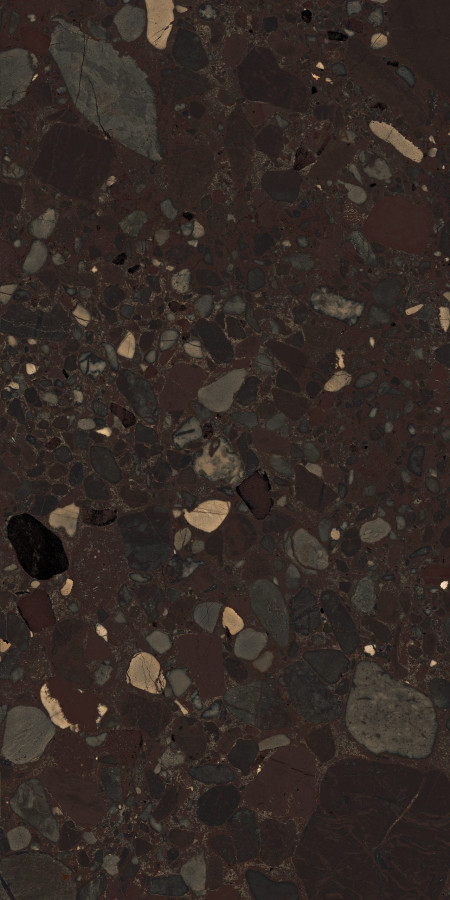 Керамогранит 120x60 9мм Terra Premium Dark полированная коричневый Seratonia