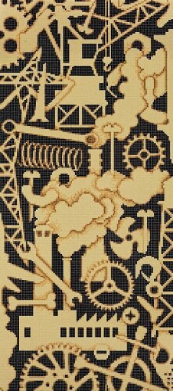 Плитка 291x129 4мм Industry Amber A 06001842Vl Bisazza