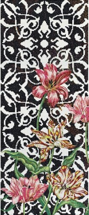 Плитка 291x121 4мм Tulips Pattern 06001895Vl Bisazza