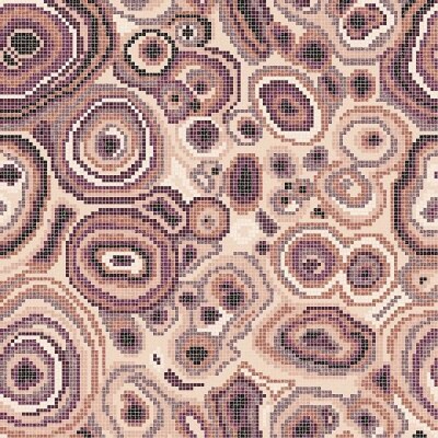 Плитка 129x129 4мм New Malachite Rose 06001927Vl Bisazza