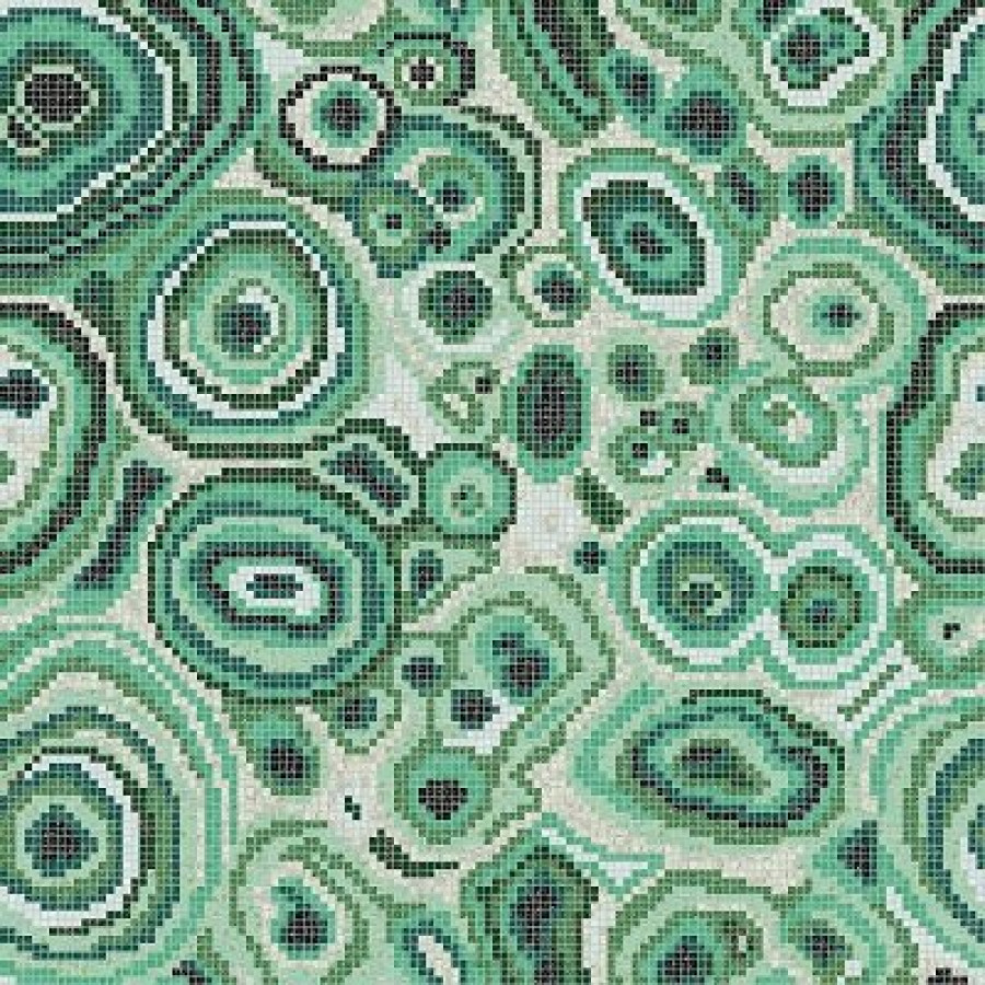 Плитка 129x129 4мм New Malachite Green 06001925Vl Bisazza
