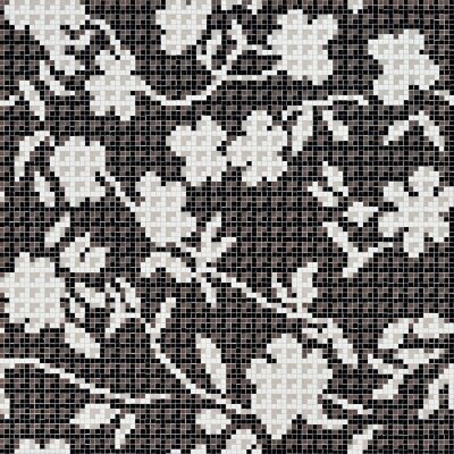 Плитка 97x97 4мм Flower Corner Black 06001579Vl Bisazza