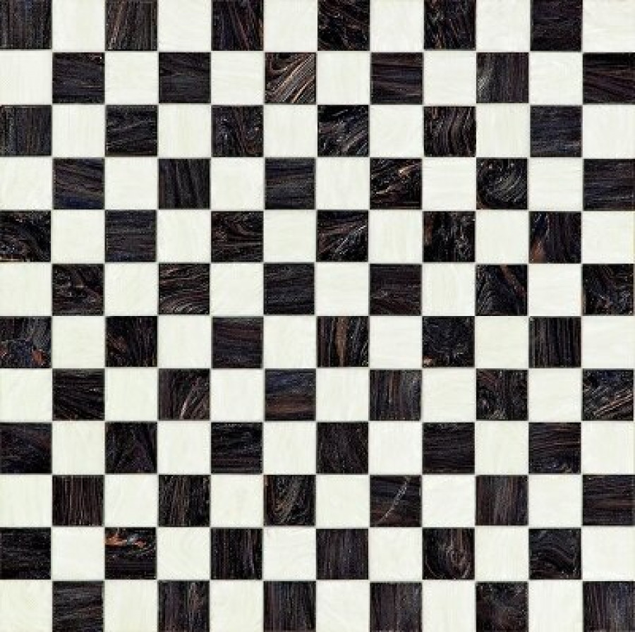 Плитка 31x31 5мм Checkmate Black 06004579Sl Bisazza