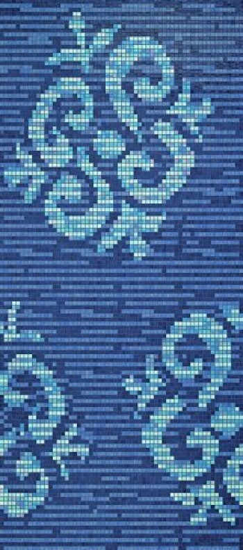 Плитка 291x129 4мм Ginseng Blue 06001522Vl Bisazza