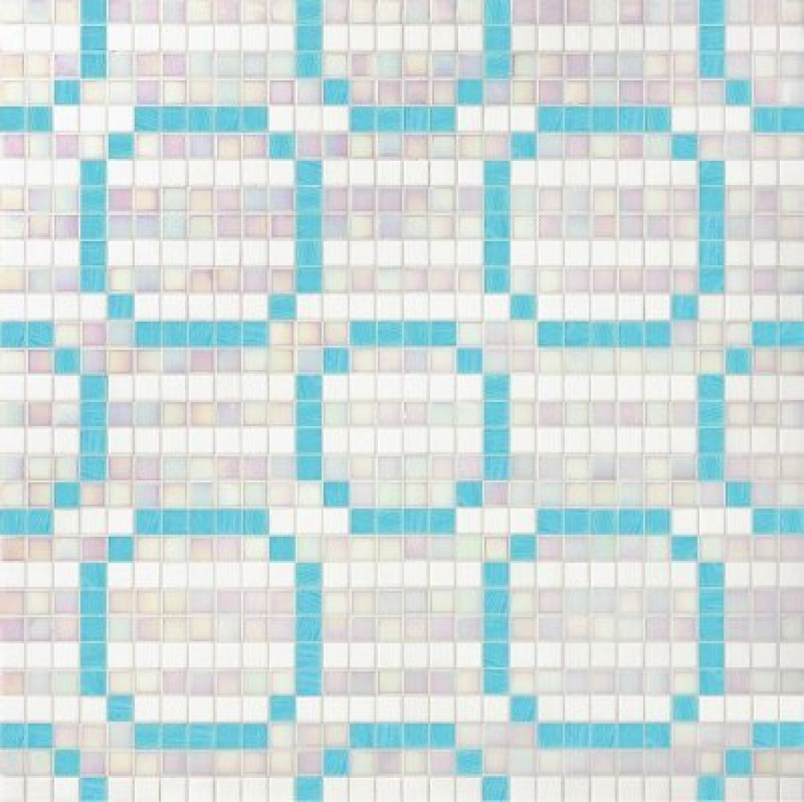 Плитка 32x32 4мм Rings New Blue 06001885Vl Bisazza