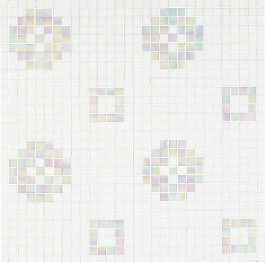 Плитка 32x32 4мм Petit Four Bianco 06004220Vl Bisazza