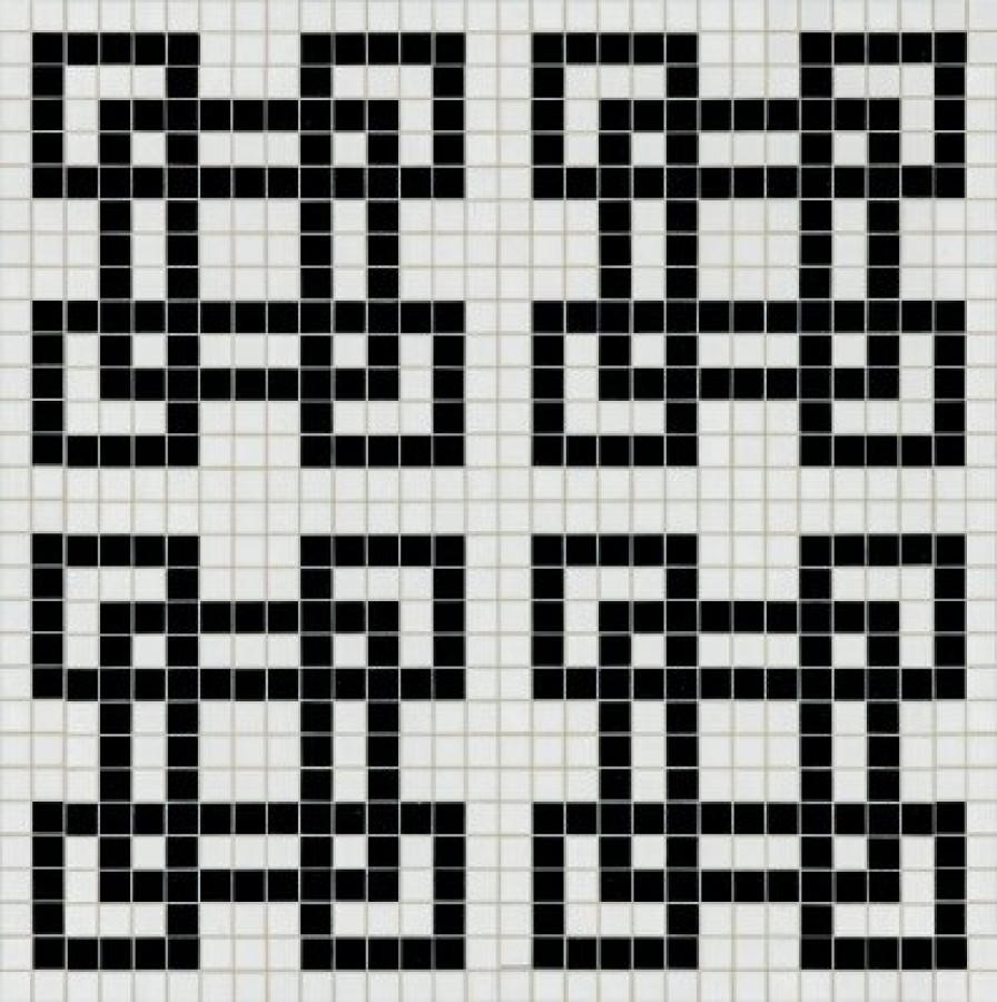 Плитка 32x32 4мм Granada Nero 06001874Vl Bisazza