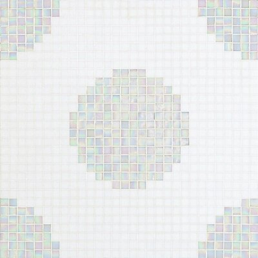 Плитка 32x32 4мм Pois Bianchi 06004183Vl Bisazza