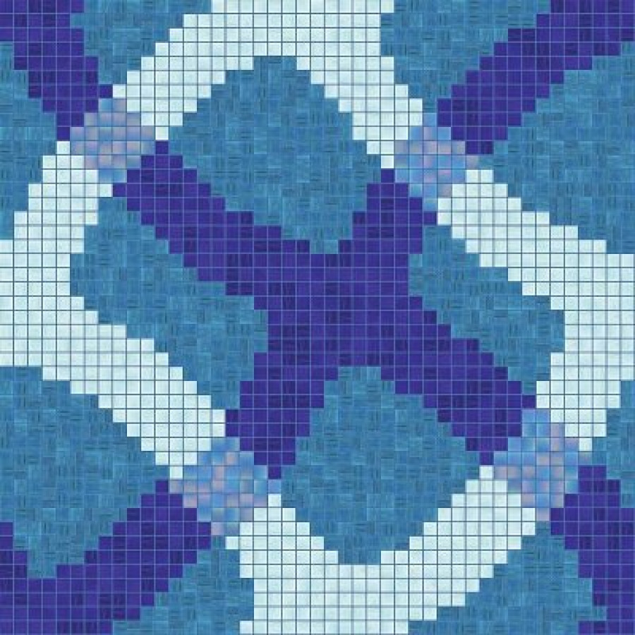 Плитка 97x97 4мм Mirage Blue 06001417Vl Bisazza