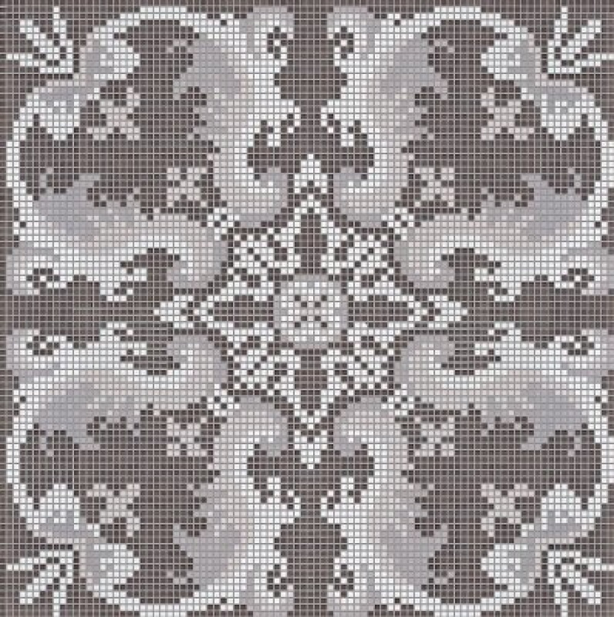 Плитка 117x117 4мм Olimpia Dark Grey 06004582Sl Bisazza