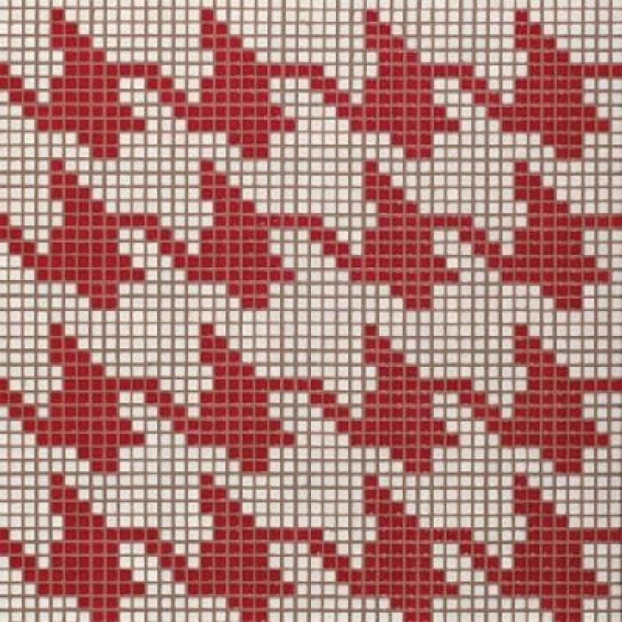 Плитка 29x29 4мм Pied De Poule Rosso 06004544Sl Bisazza