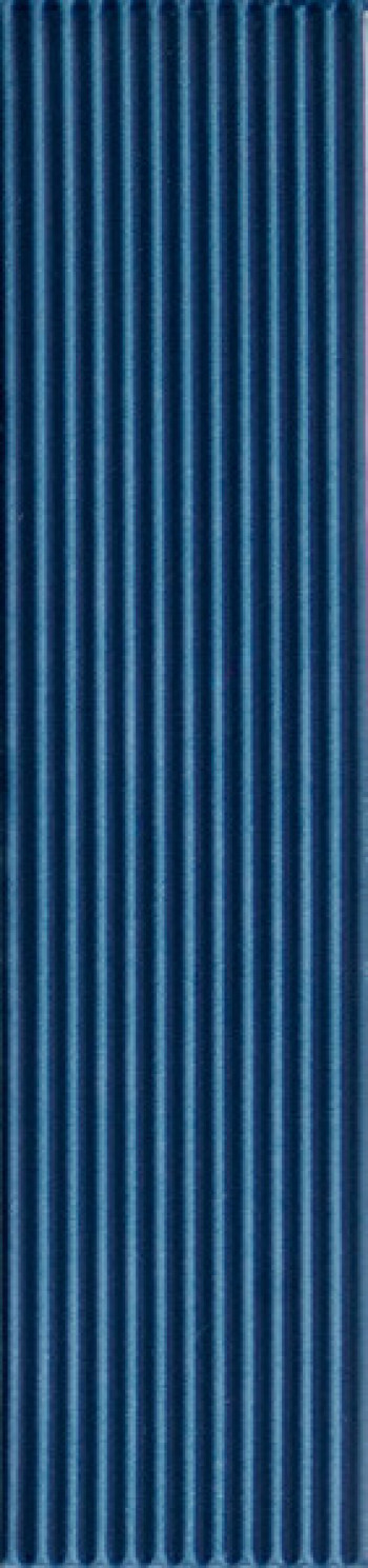 Плитка 23x6 9мм Sensi Colore Blunotte Glossy Rigato 787133 синий краска, штукатурка, однотонная Casa Dolce Casa