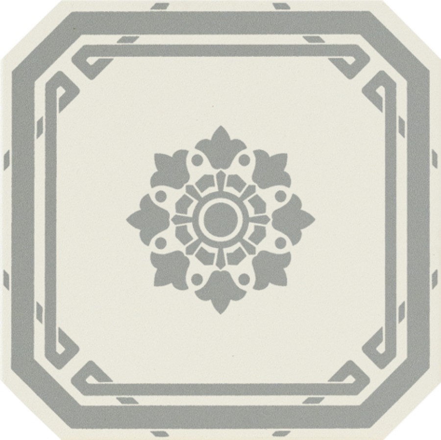 Плитка напольная 20x20 Old England Ottagono Dec ED London OEOD6 Ceramiche Grazia