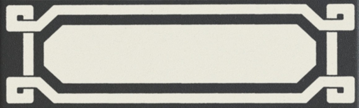 Плитка декор напольная 20x6 Old England Listello Black Dover OELDB1 Ceramiche Grazia