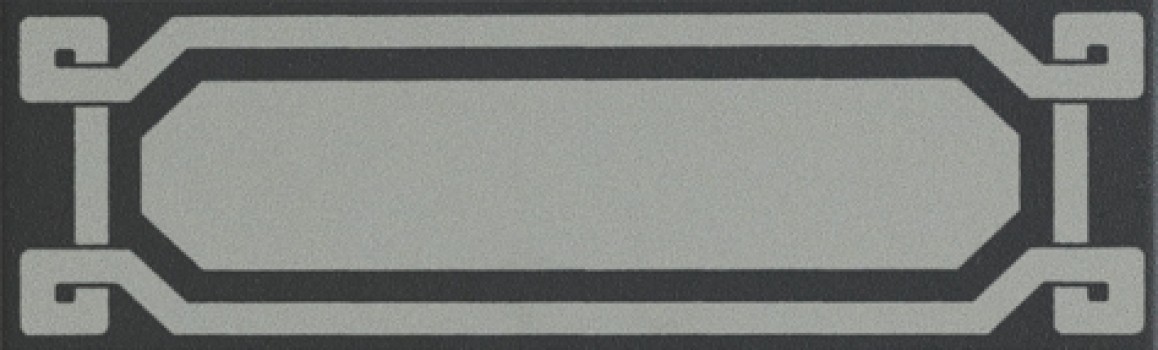 Плитка декор напольная 20x6 Old England Listello Black London OELDB6 Ceramiche Grazia