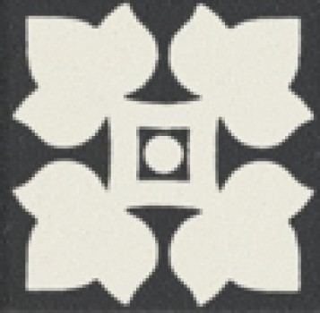 Плитка декор напольная 4x4 Old England Tozzetto Black Dover OETDB1 Ceramiche Grazia