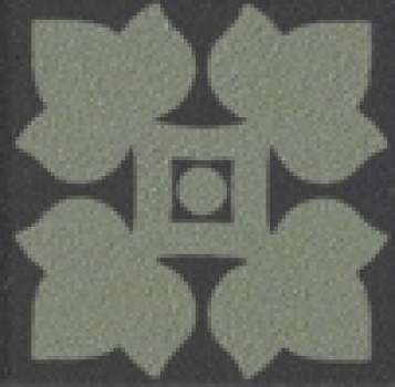 Плитка декор напольная 4x4 Old England Tozzetto Black Bath OETDB4 Ceramiche Grazia