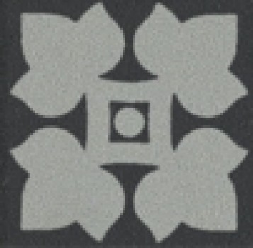 Плитка декор напольная 4x4 Old England Tozzetto Black London OETDB6 Ceramiche Grazia
