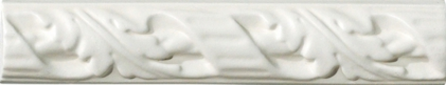 Плитка бордюр 20x4 Amarcord Fregio M Bianco Matt FRE1 Ceramiche Grazia