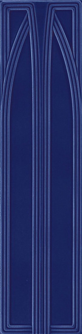 Плитка декор 80x20 Epoque Belvedere Cobalt Craquele BEL9 Ceramiche Grazia