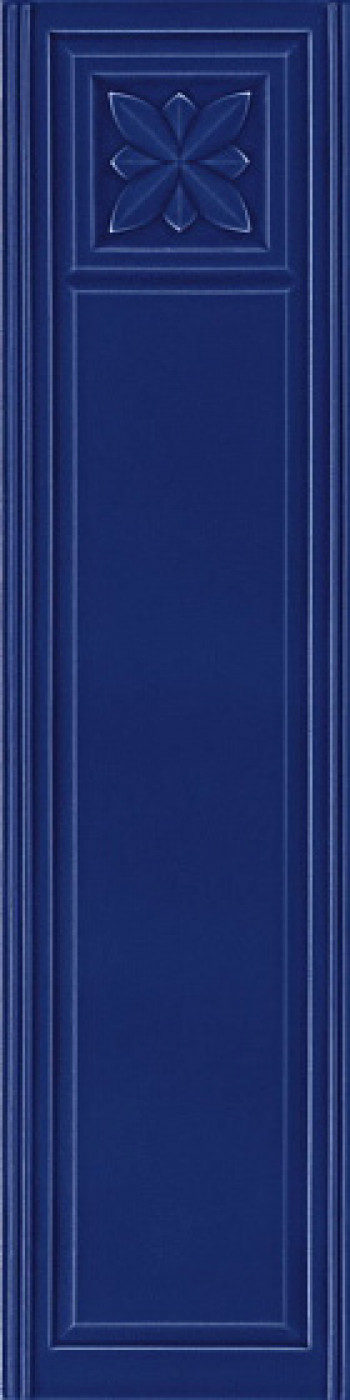 Плитка декор 80x20 Epoque Medici Cobalt Craquele MED9 Ceramiche Grazia