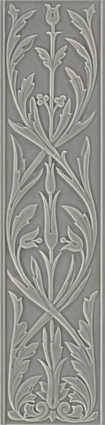 Плитка декор 80x20 Epoque Ermitage Grey Craquele HER4 Ceramiche Grazia