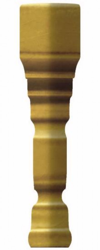 Специальный элемент 12x2 Epoque Внешний угол Ang. Terminale Pitti Mustard Craquele TEAP8 Ceramiche Grazia