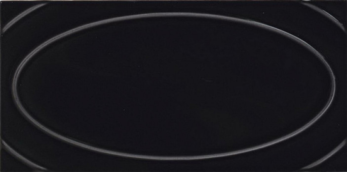 Плитка настенная 26x13 Formae Oval Ebony OVA2 Ceramiche Grazia