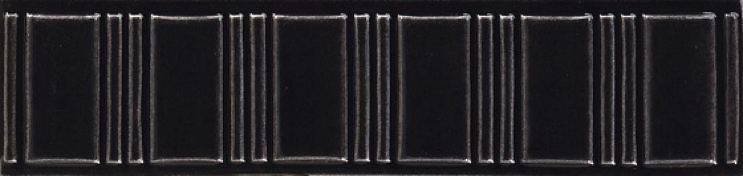 Плитка бордюр 26x6.5 Formae Pantheon Ebony PA2 Ceramiche Grazia
