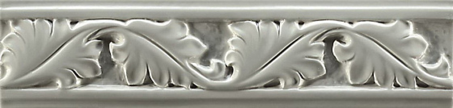 Плитка бордюр 26x6.5 Formae Foliage Steel FO4 Ceramiche Grazia