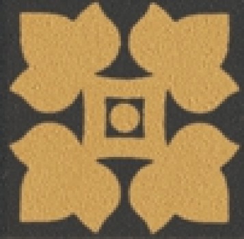 Плитка декор напольная 4x4 Old England Tozzetto Black Leeds OETDB2 Ceramiche Grazia