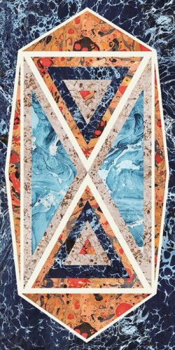 Плитка 240x120 6мм Araldica Blasblu Glo R 763510 глянцевая синий мрамор, краска, штукатурка Cedit