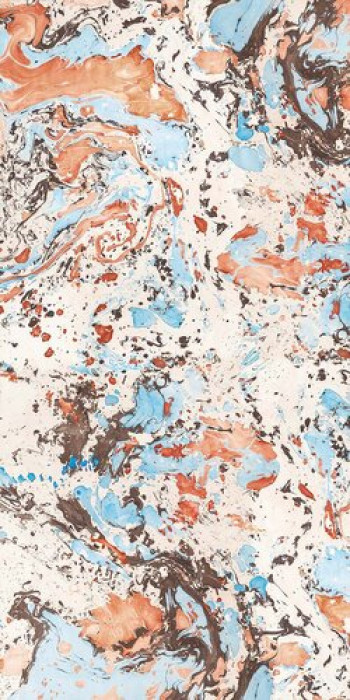 Плитка 240x120 6мм Araldica Base Corallo Glo R 763509 глянцевая мультиколор мрамор, краска, штукатурка Cedit