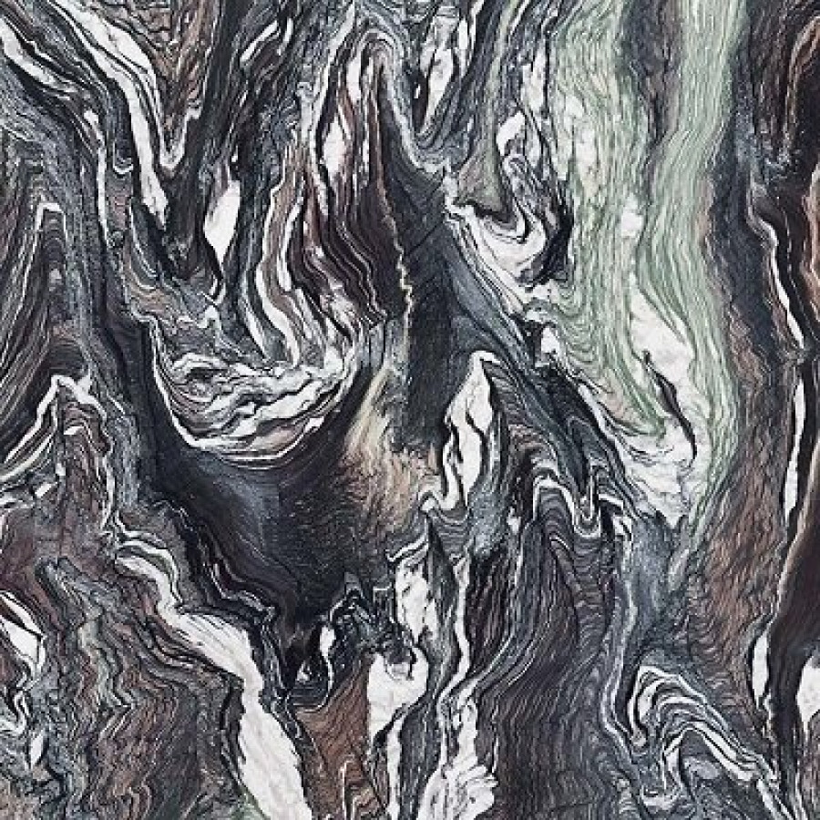 Плитка 120x120 6мм Policroma Cipollino Mat Ret 764055 матовая мультиколор камень, мрамор Cedit