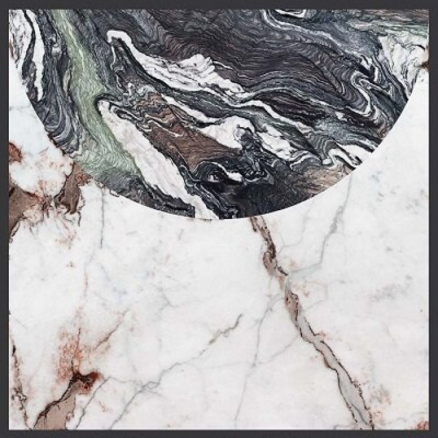 Плитка 120x120 6мм Policroma Volta Bre-Cip Mat 120X120R 764130 матовая мультиколор мрамор Cedit